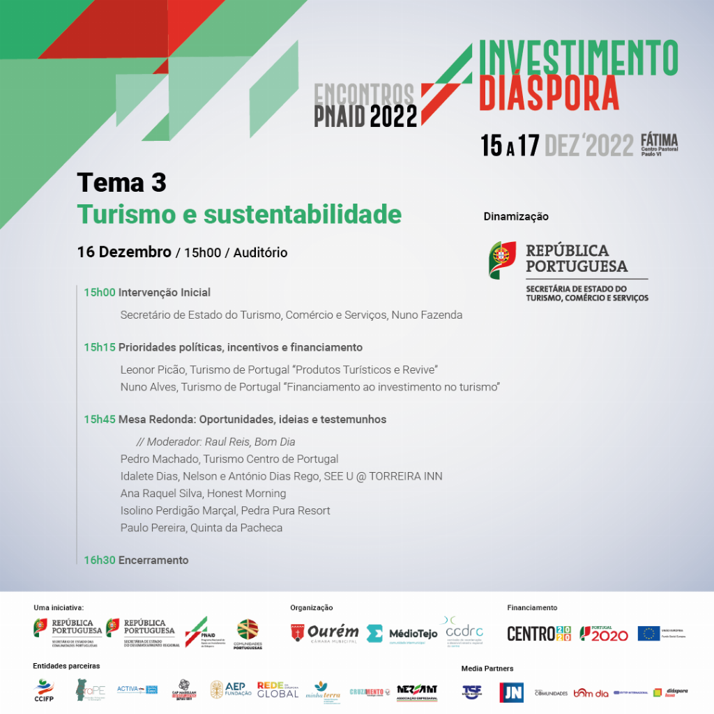 Sessão temática "Turismo e sustentabilidade": Encontros PNAID 2022
