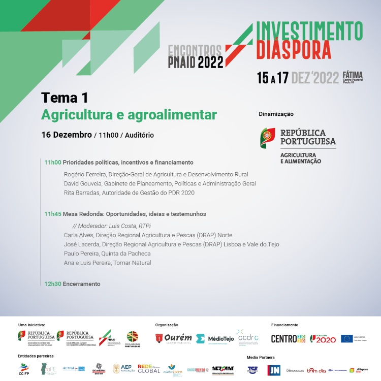 Sessão temática "Agricultura e agroalimentar": Encontros PNAID 2022